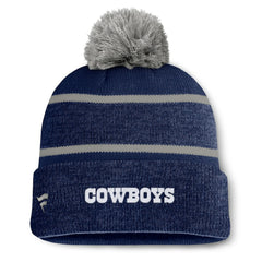 Dallas Cowboys Fundamentals Holding Cuffed Knit Hat with Pom - Navy outlet