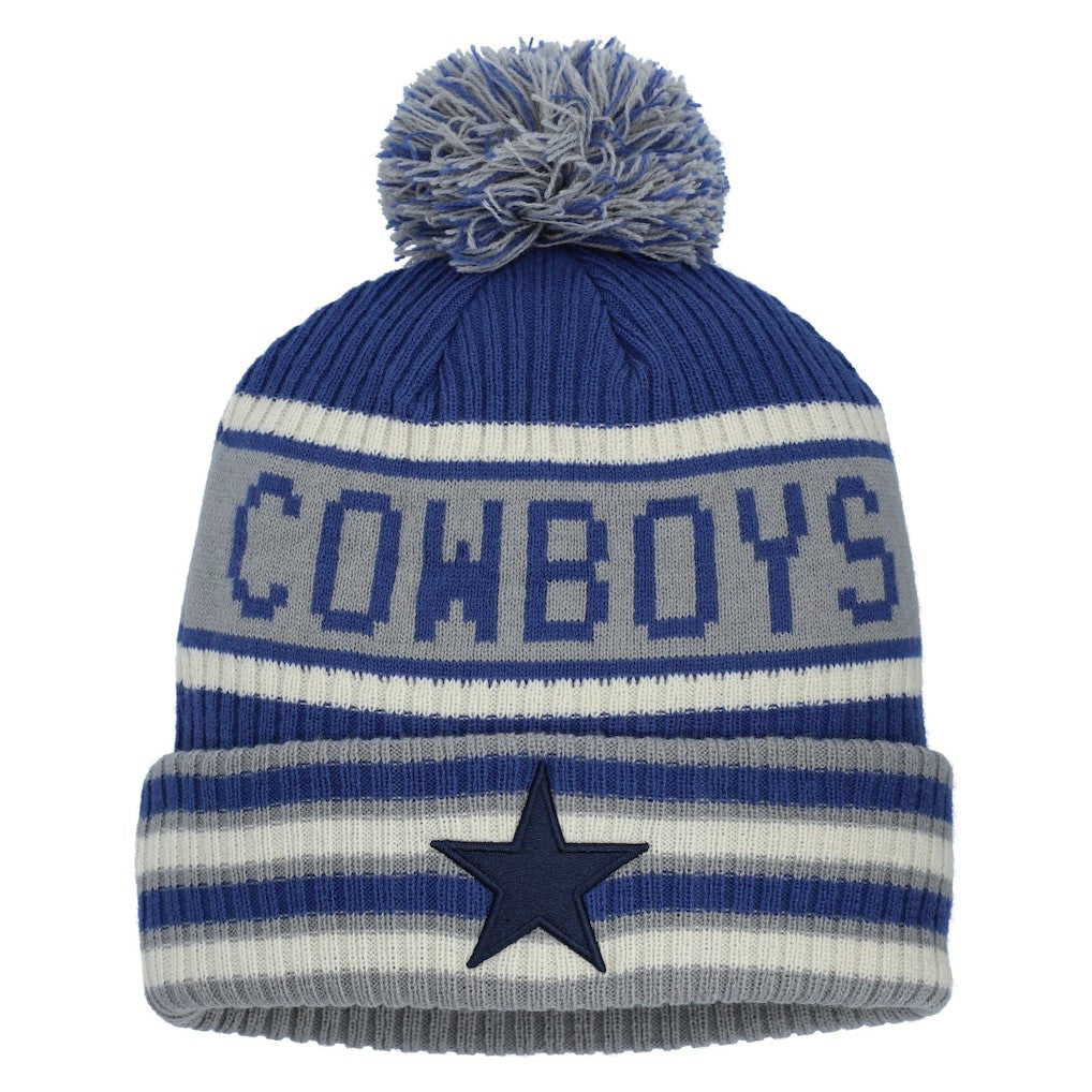 Dallas Cowboys Heritage Blindside Cuffed Knit Hat with Pom - Navy outlet