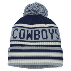 Dallas Cowboys Heritage Blindside Cuffed Knit Hat with Pom - Navy cheap
