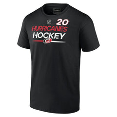 Sebastian Aho Carolina Hurricanes Fanatics  Authentic Pro Prime Name & Number T-Shirt Black