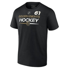 Mark Stone Vegas Golden Knights Fanatics  Authentic Pro Prime Name & Number T-Shirt Black