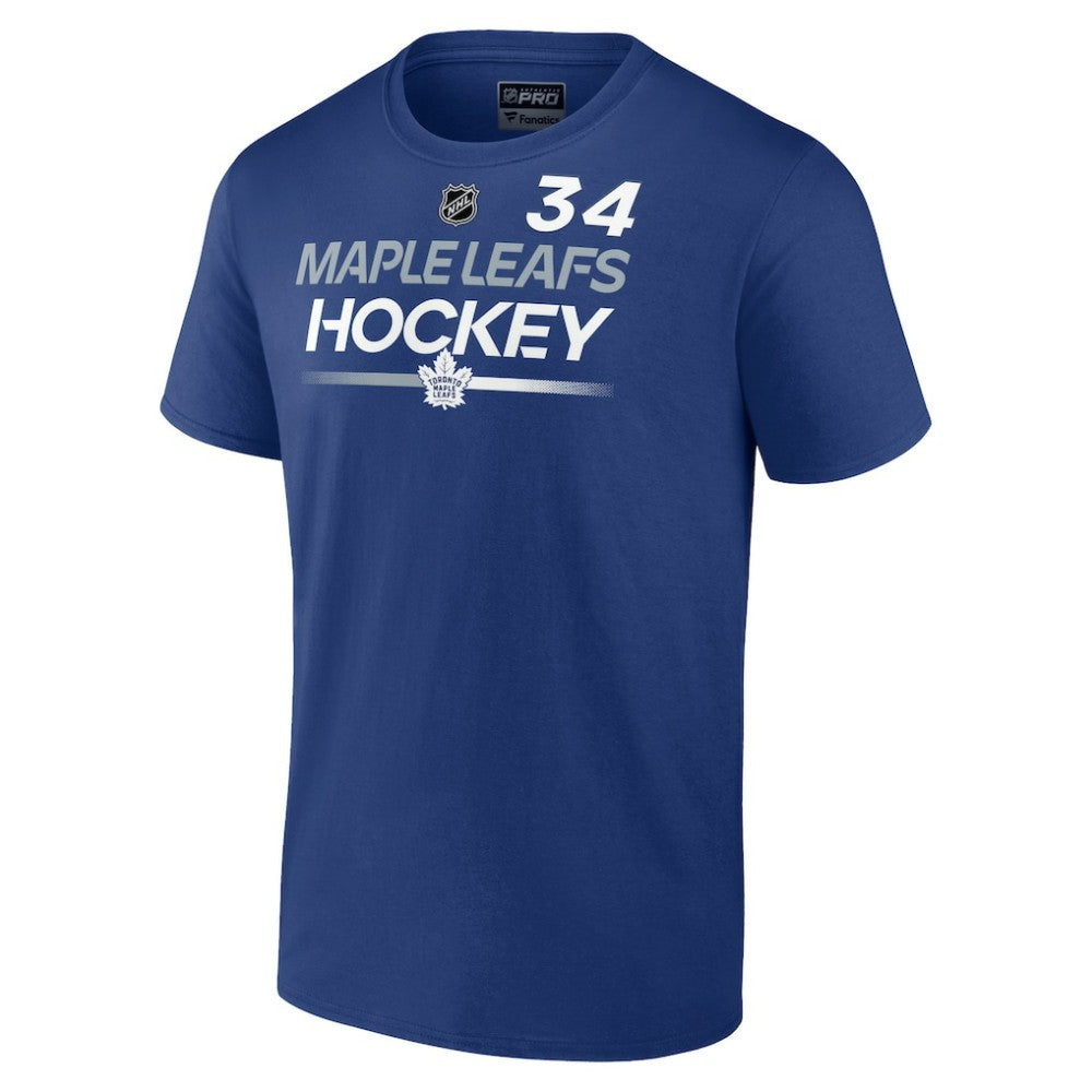 Auston Matthews Toronto Maple Leafs Fanatics  Authentic Pro Prime Name & Number T-Shirt Blue