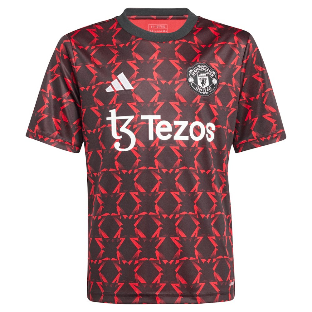 Manchester United Youth 2024/25 Pre-Match Top - Black | Adidas online