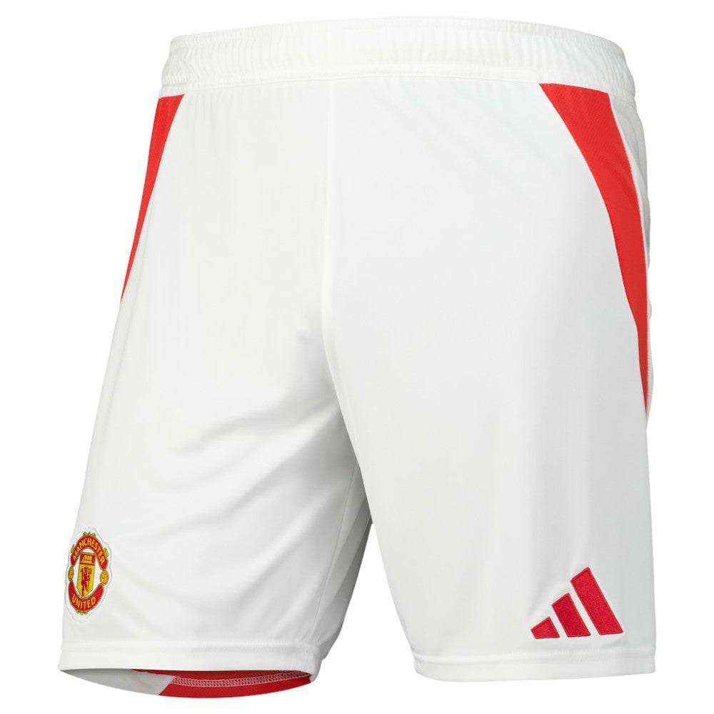 Manchester United 2024/25 Home Replica AEROREADY Shorts - White | Adidas outlet
