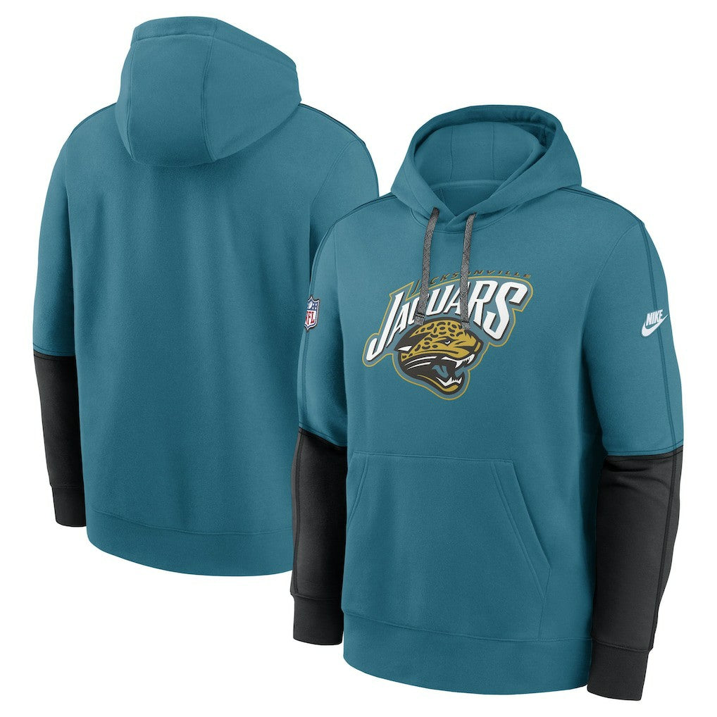 Jacksonville Jaguars Throwback Alternate Logo Team Issue Club Pullover Hoodie - Teal | Nike outlet