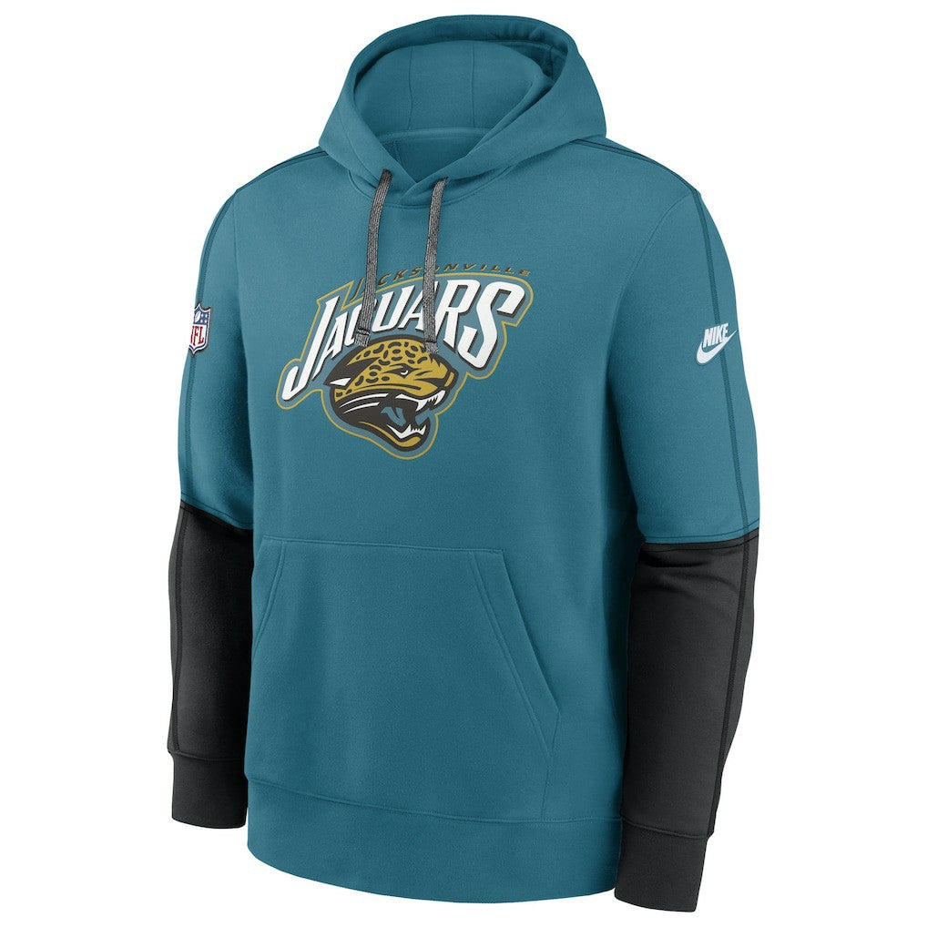 Jacksonville Jaguars Throwback Alternate Logo Team Issue Club Pullover Hoodie - Teal | Nike outlet