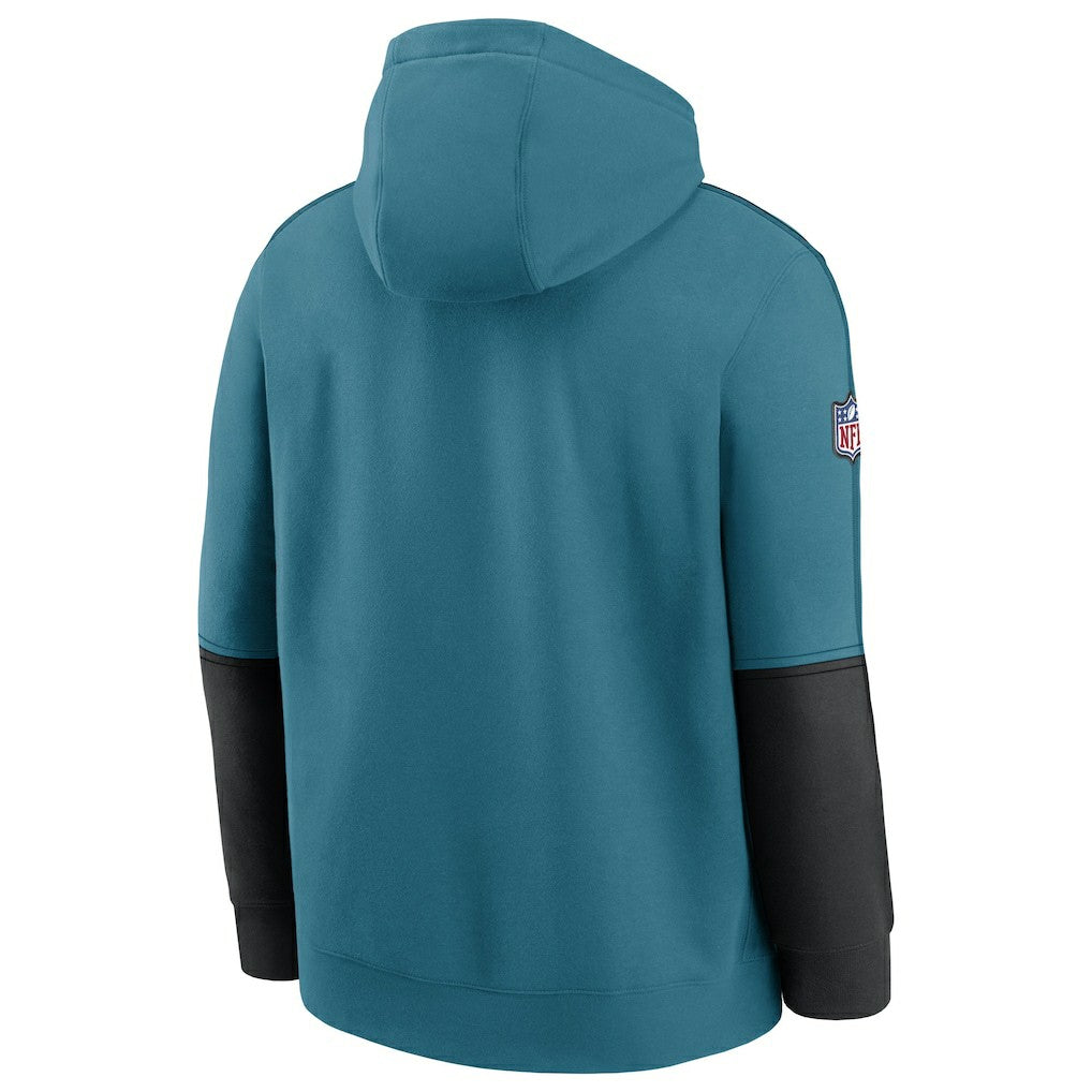 Jacksonville Jaguars Throwback Alternate Logo Team Issue Club Pullover Hoodie - Teal | Nike outlet
