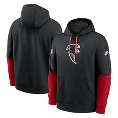 Atlanta Falcons Throwback Logo Club Tri-Blend Pullover Hoodie - Black | Nike online