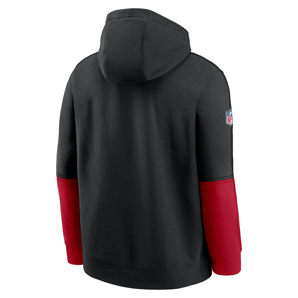 Atlanta Falcons Throwback Logo Club Tri-Blend Pullover Hoodie - Black | Nike online