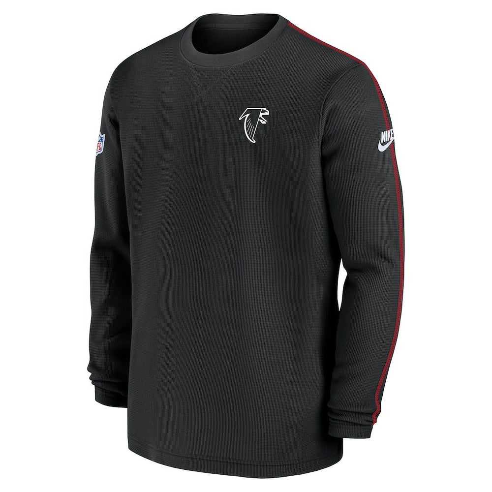 Atlanta Falcons Alternate Logo Coach Long Sleeve Top - Black | Nike outlet
