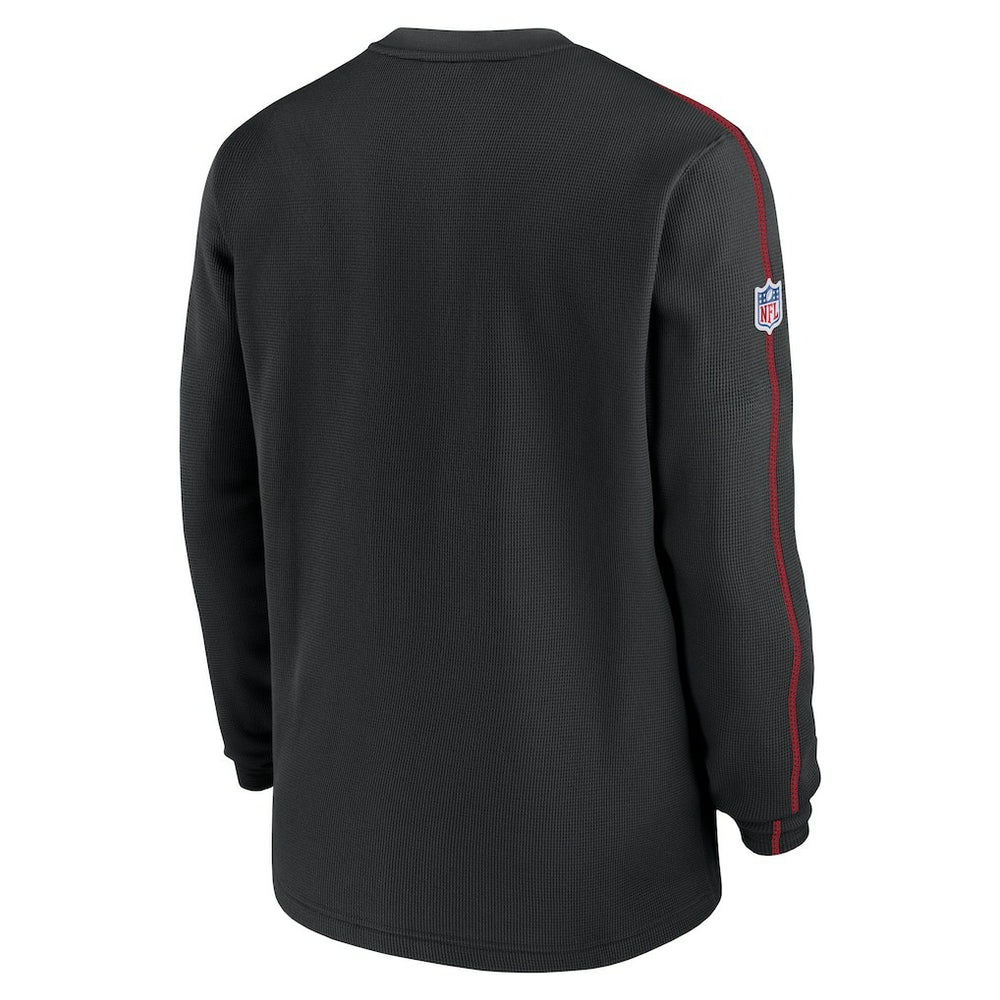 Atlanta Falcons Alternate Logo Coach Long Sleeve Top - Black | Nike outlet