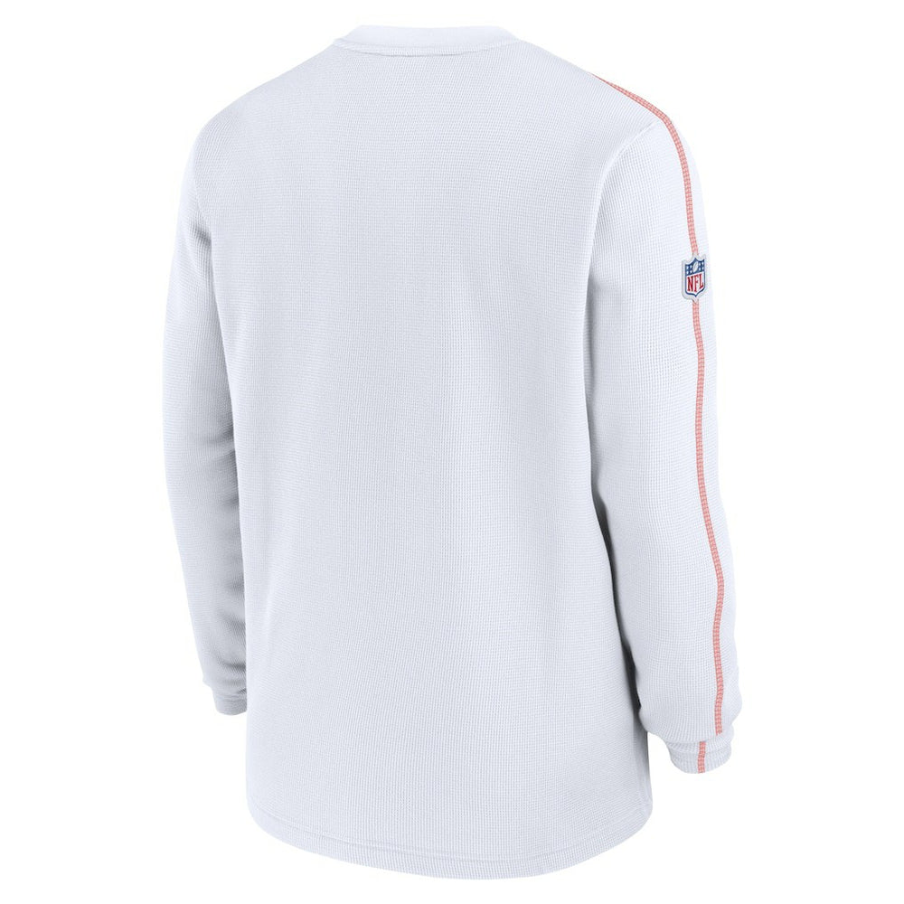 Cleveland Browns Alternate Logo Coach Long Sleeve Top - White | Nike outlet
