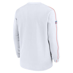 Cleveland Browns Alternate Logo Coach Long Sleeve Top - White | Nike outlet