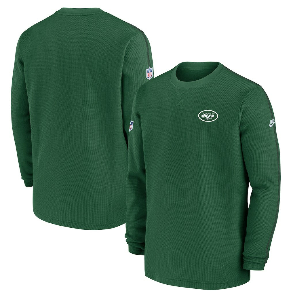 New York Jets Alternate Logo Coach Long Sleeve Top - Green | Nike for sale