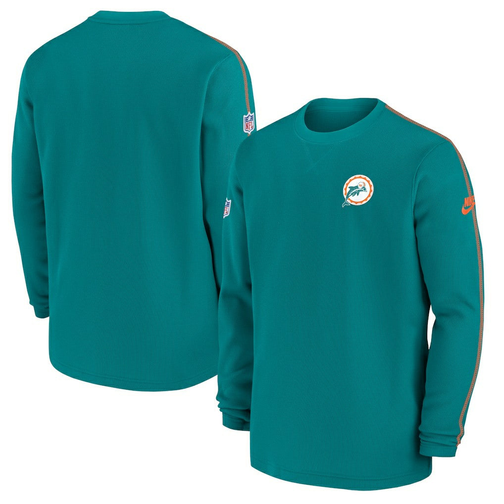 Miami Dolphins Alternate Logo Coach Long Sleeve Top - Aqua | Nike discount