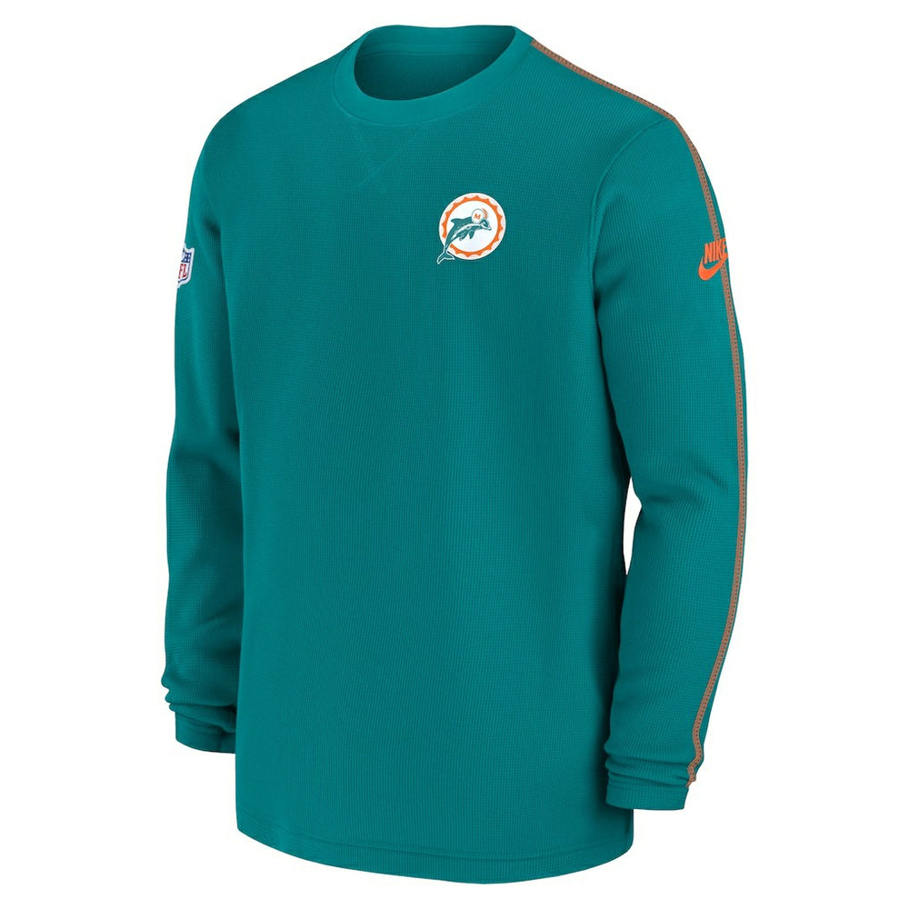 Miami Dolphins Alternate Logo Coach Long Sleeve Top - Aqua | Nike discount