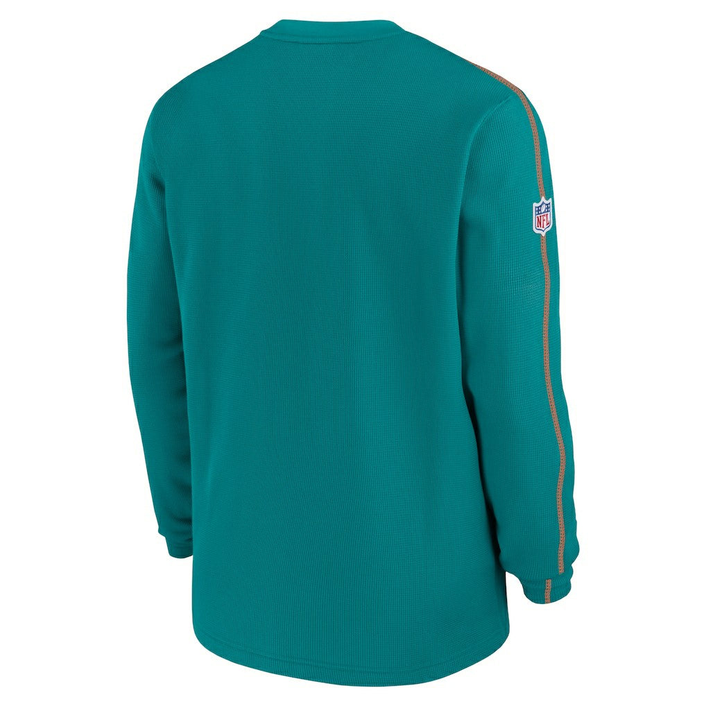 Miami Dolphins Alternate Logo Coach Long Sleeve Top - Aqua | Nike discount