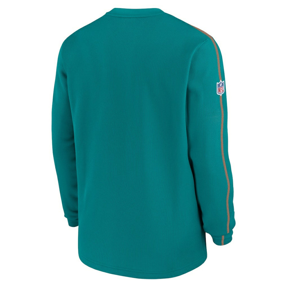 Miami Dolphins Alternate Logo Coach Long Sleeve Top - Aqua | Nike discount