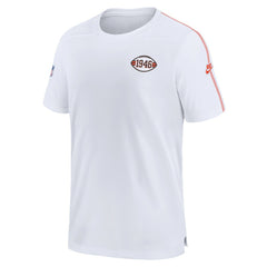 Cleveland Browns Sideline Alternate Logo Coach Performance T-Shirt - White | Nike on sale