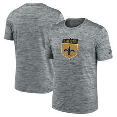 New Orleans Saints Sideline Velocity Throwback Logo Dri-FIT T-Shirt - Gray | Nike sale