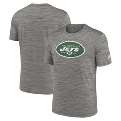 New York Jets Sideline Velocity Throwback Logo Dri-FIT T-Shirt - Gray | Nike online