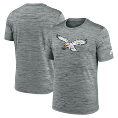 Philadelphia Eagles Sideline Velocity Throwback Logo Dri-FIT T-Shirt - Gray | Nike online