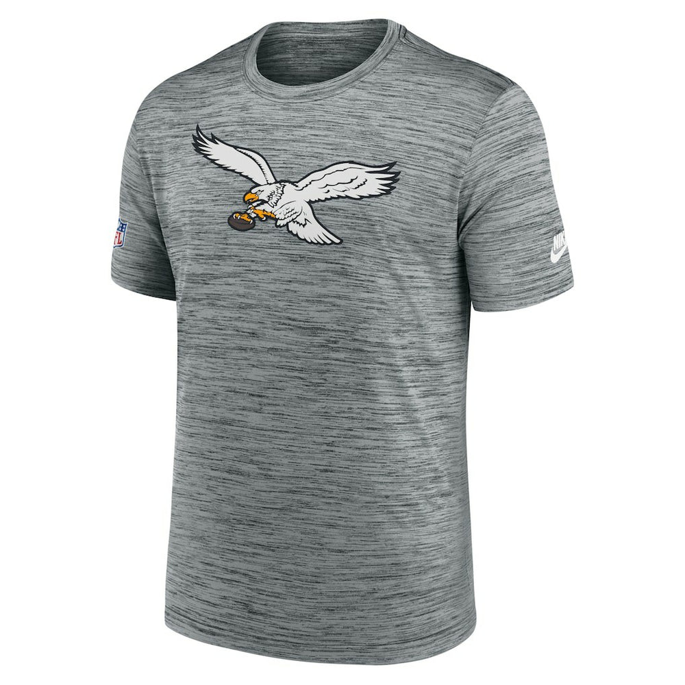 Philadelphia Eagles Sideline Velocity Throwback Logo Dri-FIT T-Shirt - Gray | Nike online