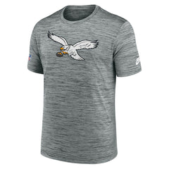 Philadelphia Eagles Sideline Velocity Throwback Logo Dri-FIT T-Shirt - Gray | Nike online