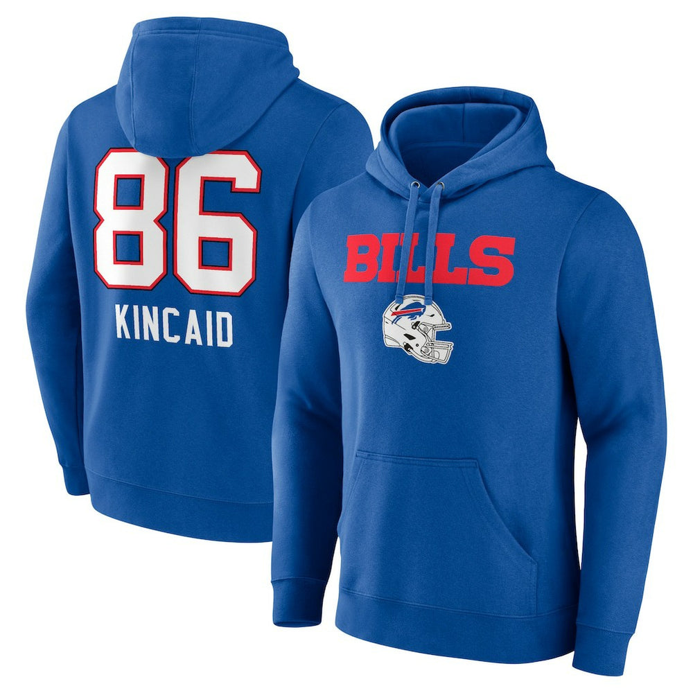 Dalton Kincaid Buffalo Bills Team Wordmark Player Name & Number Pullover Hoodie - Royal online