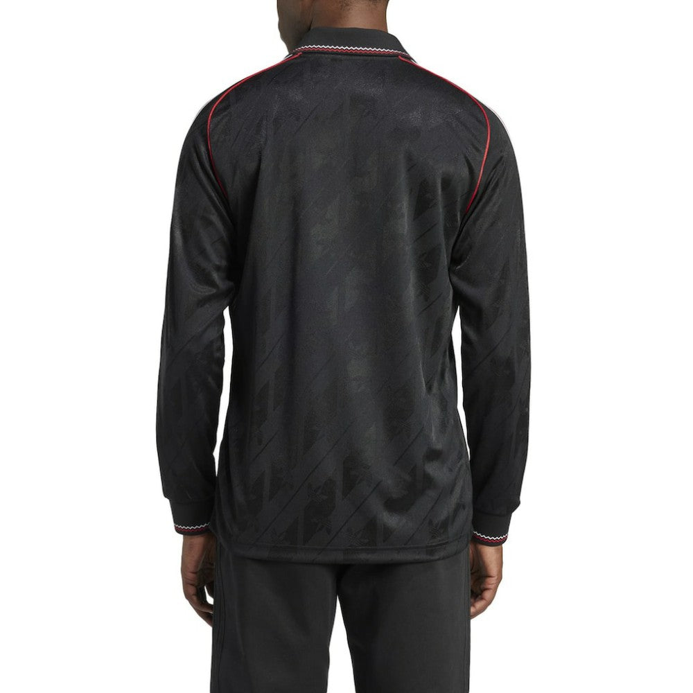 Manchester United Originals Lifestyler Long Sleeve Jersey - Black | Adidas cheap