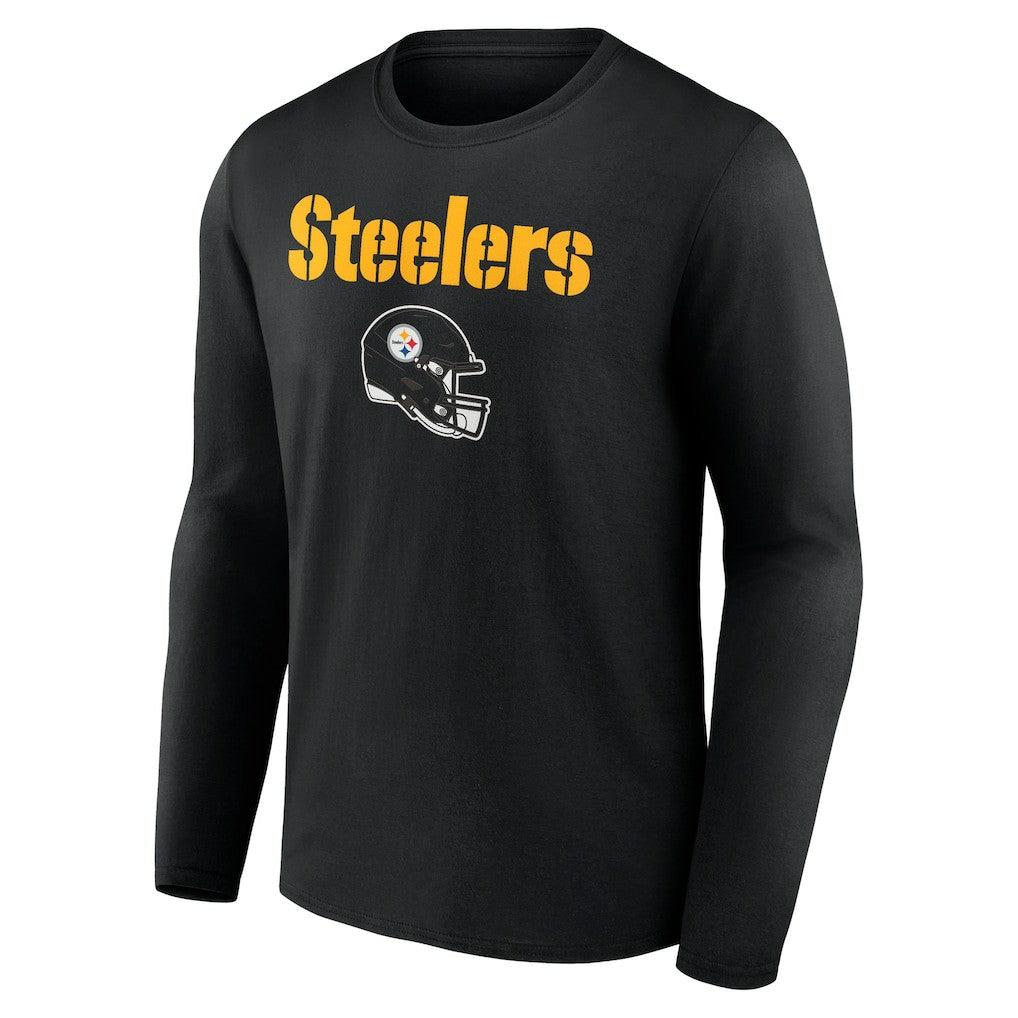 Joey Porter Jr. Pittsburgh Steelers Team Wordmark Player Name & Number Long Sleeve T-Shirt - Black discount