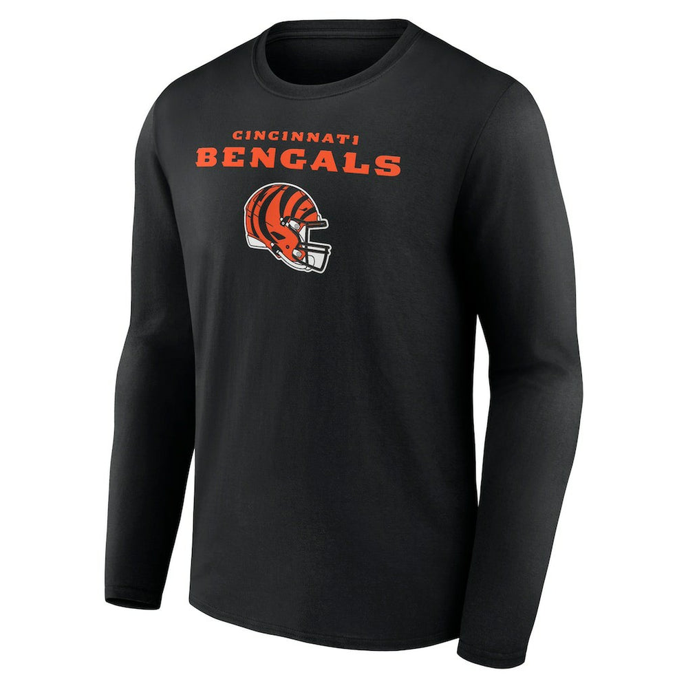 Cam Taylor-Britt Cincinnati Bengals Team Wordmark Player Name & Number Long Sleeve T-Shirt - Black on sale