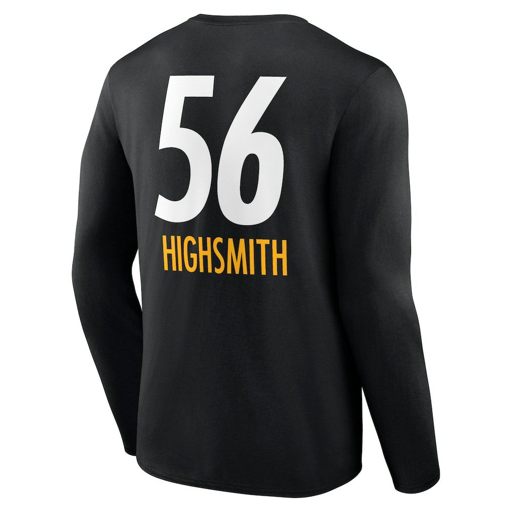 Alex Highsmith Pittsburgh Steelers Team Wordmark Player Name & Number Long Sleeve T-Shirt - Black discount