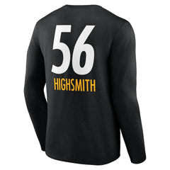 Alex Highsmith Pittsburgh Steelers Team Wordmark Player Name & Number Long Sleeve T-Shirt - Black discount