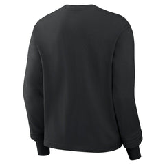 New Orleans Saints Women's Boxy Long Sleeve T-Shirt - Black | Nike outlet