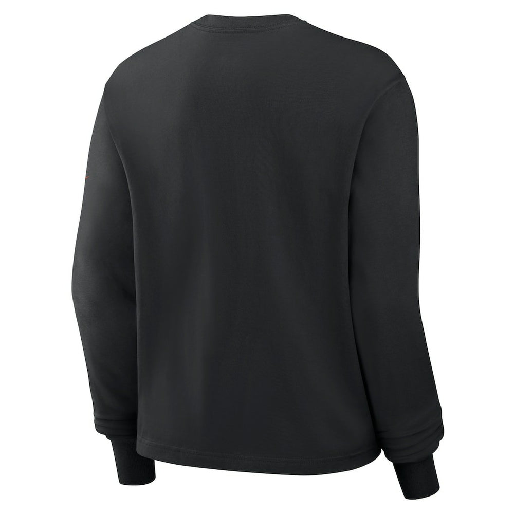Cincinnati Bengals Women's Boxy Long Sleeve T-Shirt - Black | Nike for sale