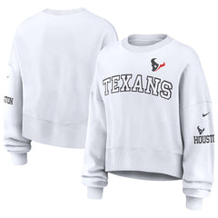 Houston Texans Women's Oversized Pullover Sweatshirt - White | Nike sale