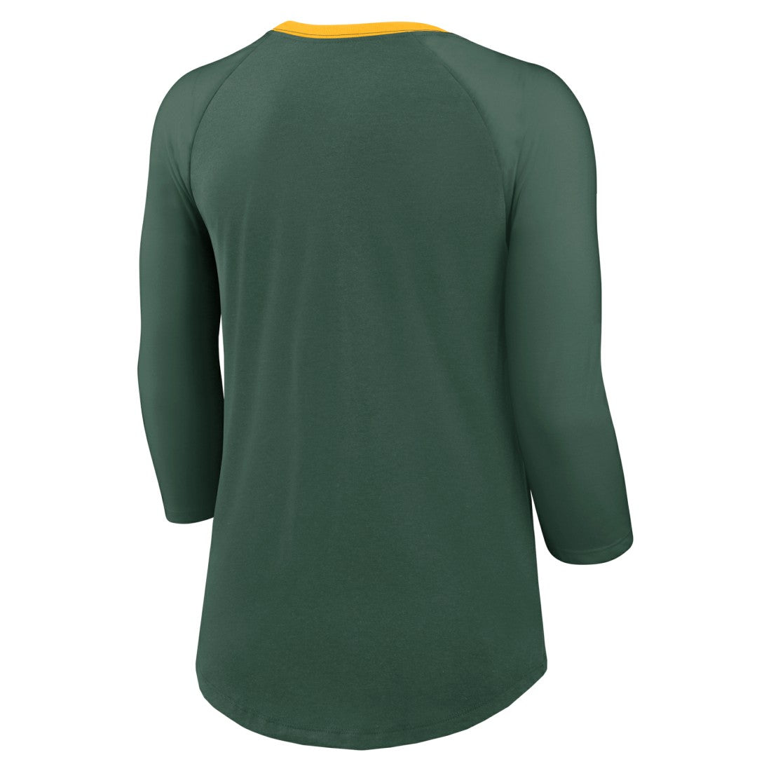 Green Bay Packers Women's 3/4 Sleeve Raglan Fashion Top - Green | Nike discount