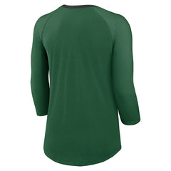 New York Jets Women's 3/4 Sleeve Raglan Fashion Top - Green | Nike cheap