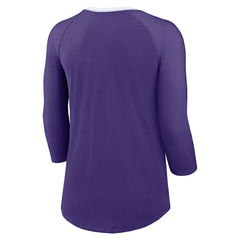 Minnesota Vikings Women's 3/4 Sleeve Raglan Fashion Top - Purple | Nike online
