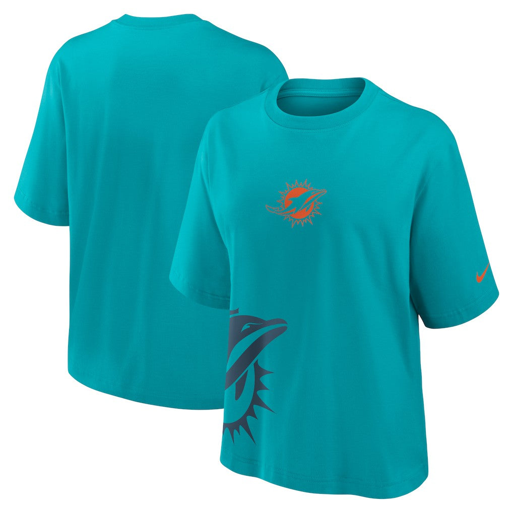 Miami Dolphins Women's Boxy T-Shirt - Aqua | Nike sale