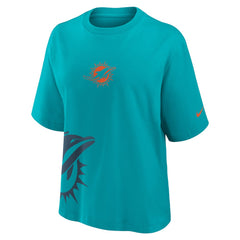 Miami Dolphins Women's Boxy T-Shirt - Aqua | Nike sale