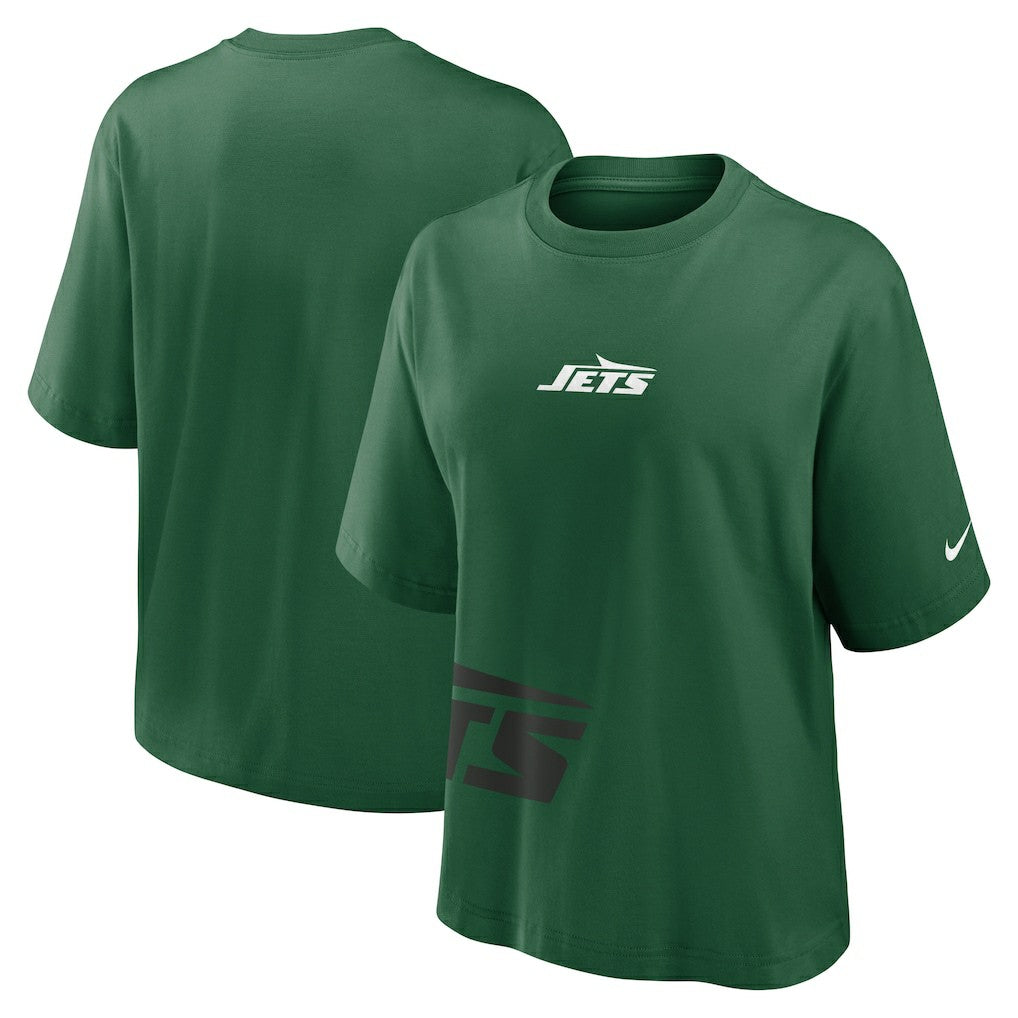 New York Jets Women's Boxy T-Shirt - Green | Nike cheap