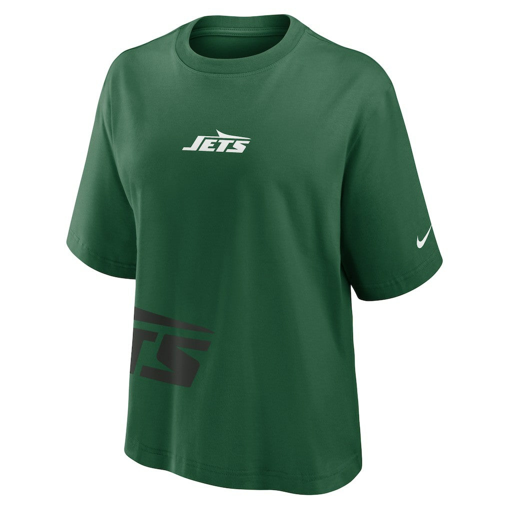 New York Jets Women's Boxy T-Shirt - Green | Nike cheap