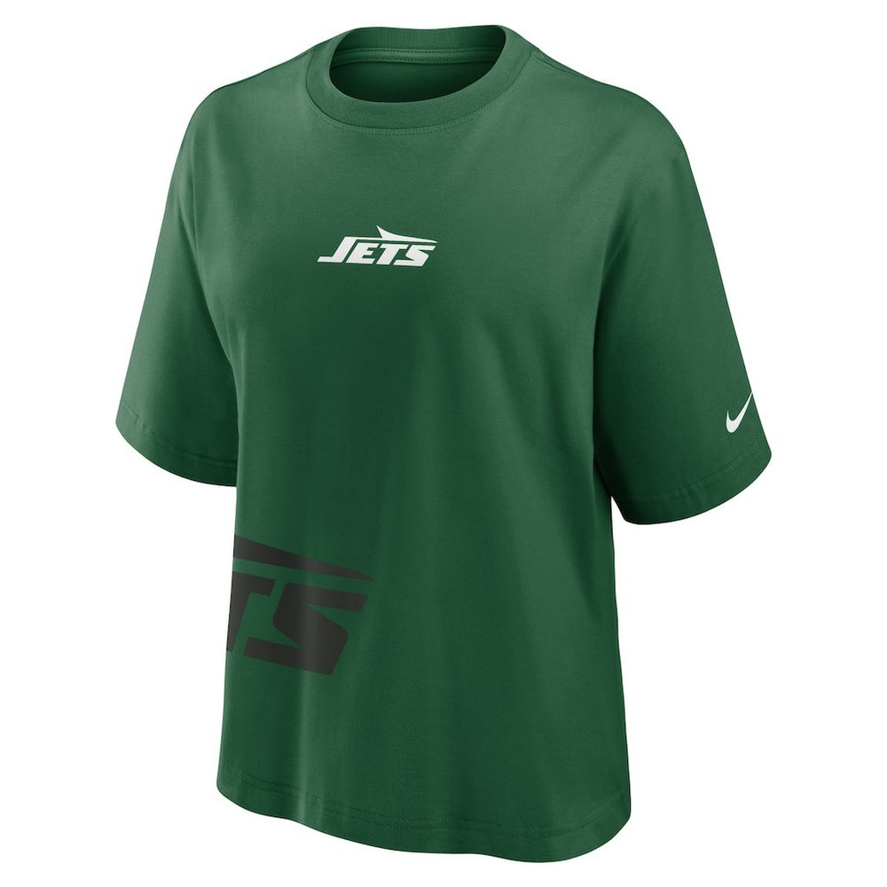 New York Jets Women's Boxy T-Shirt - Green | Nike cheap
