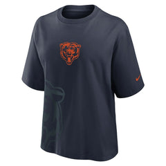Chicago Bears Women's Boxy T-Shirt - Navy | Nike on sale