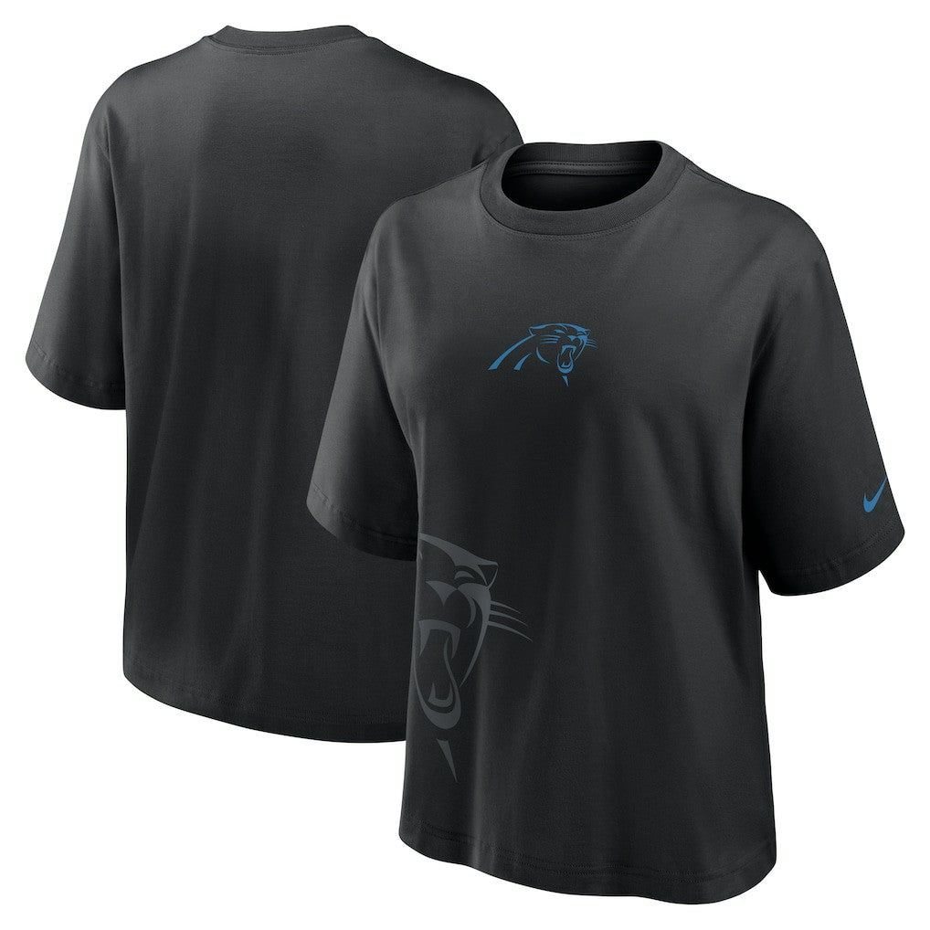 Carolina Panthers Women's Boxy T-Shirt - Black | Nike for sale