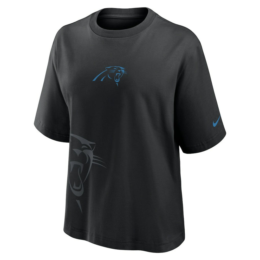 Carolina Panthers Women's Boxy T-Shirt - Black | Nike for sale