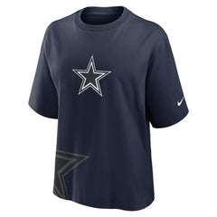 Dallas Cowboys Women's Boxy T-Shirt - Navy | Nike sale