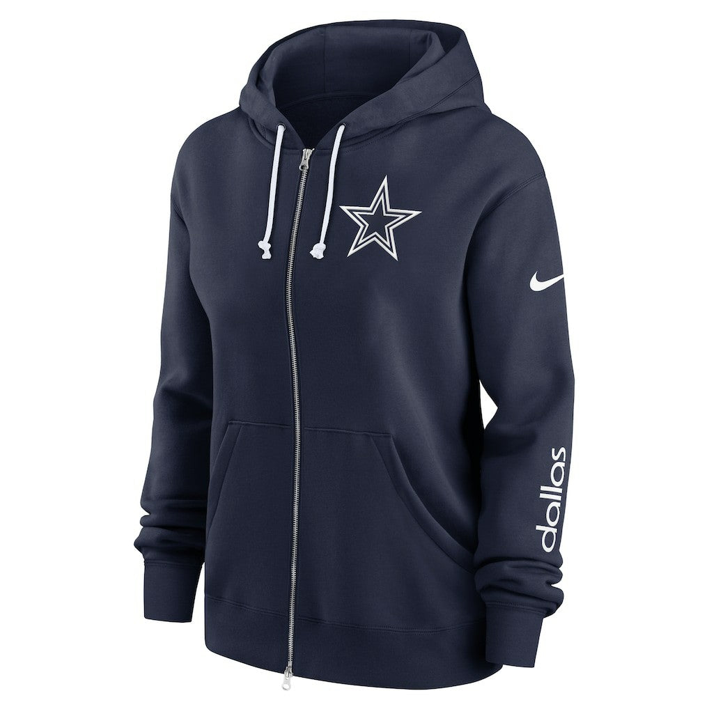 Dallas Cowboys Women's Plus Size Phoenix Full-Zip Hoodie - Navy | Nike online